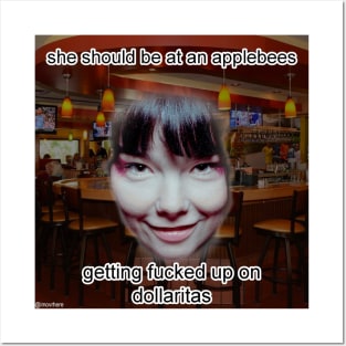 bjork at applebees Posters and Art